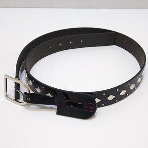 No Boundaries Diamond Shape Studded Belt Women's Large Adjustable Edgy Style NWT